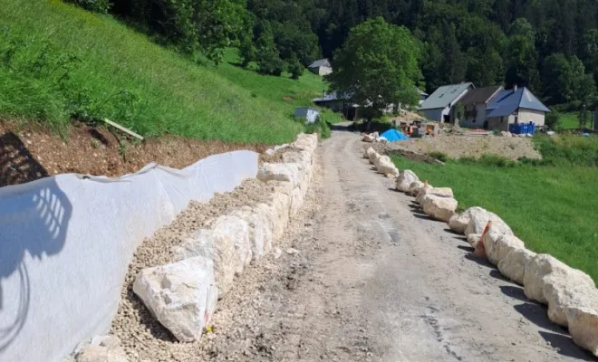 Création mur de soutènement 