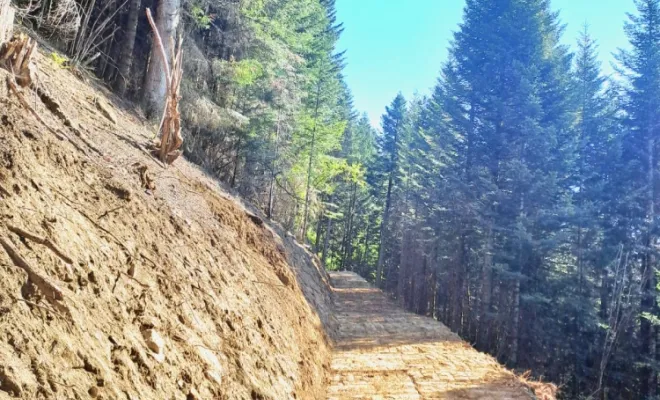 Piste forestière Après 